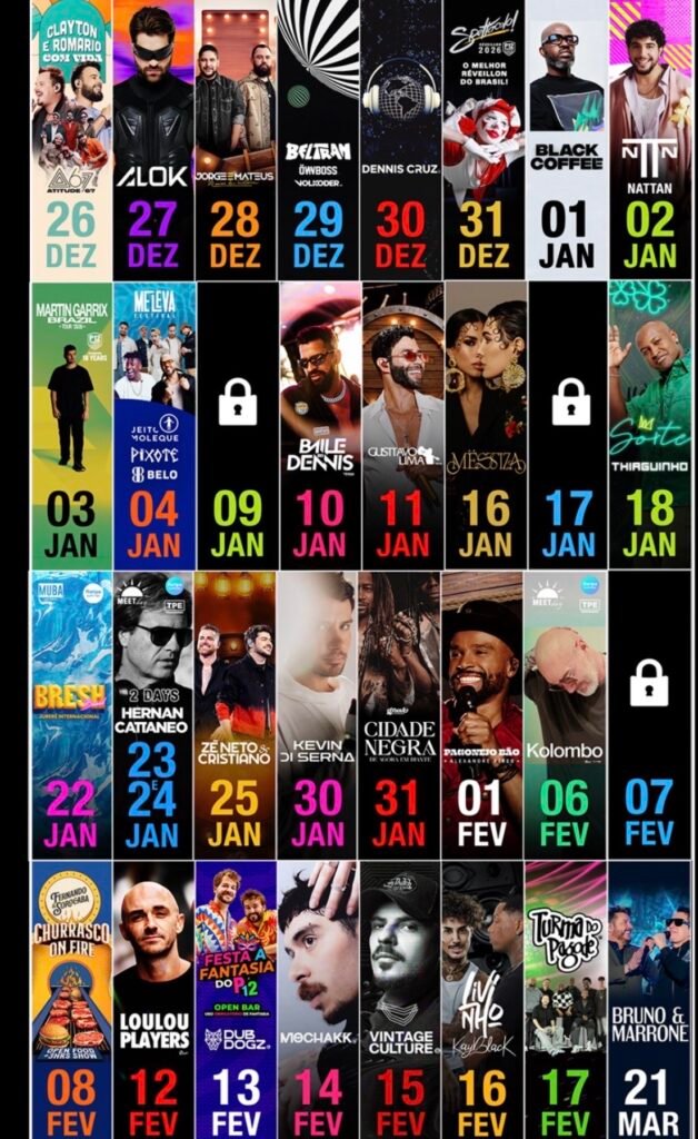 Vintage Culture P12 4 P12 jurere agenda. temporada Baladas Floripa