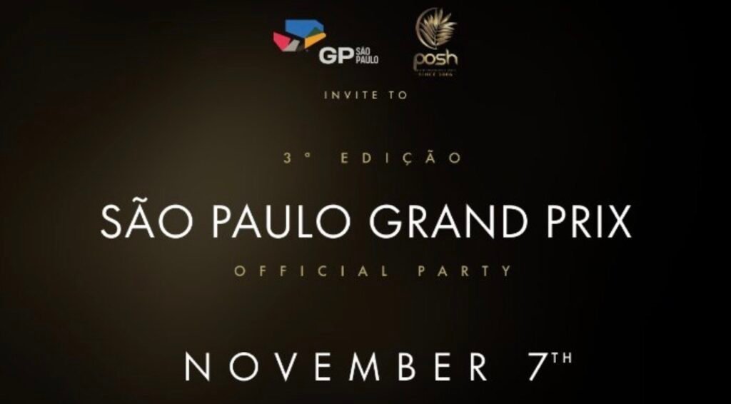 GP SP & Posh Club: São Paulo Grand Prix Official Party