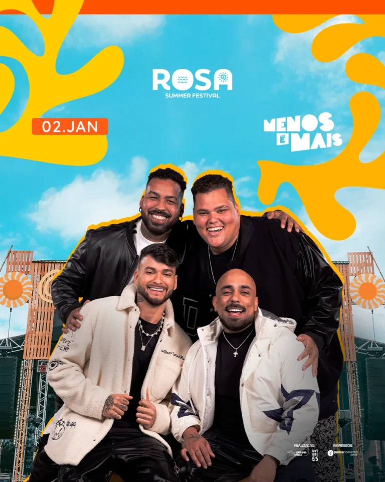 rosa summer festival menos e mais