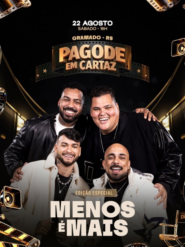 Pagode em cartaz Menos é Mais
