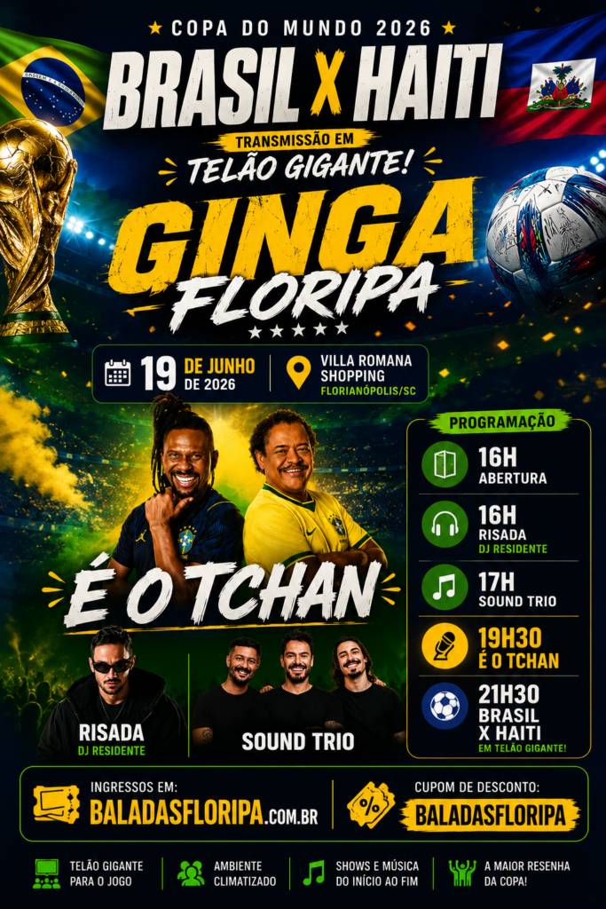 Ginga Floripa 2026 - Brasil x Haiti - Show É o Tchan 5 ginga floripa e o tchan