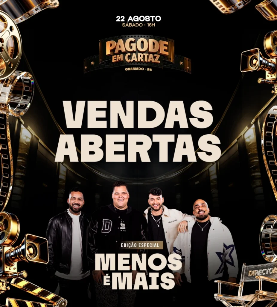 pagode em cartaz