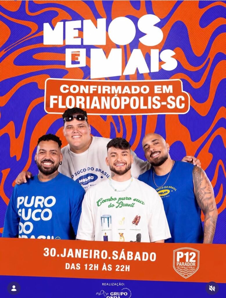 Menos é Mais - P12 Jurerê - Ingressos com Desconto - Baladas Floripa 4 Menos é Mais P12 Jurerê