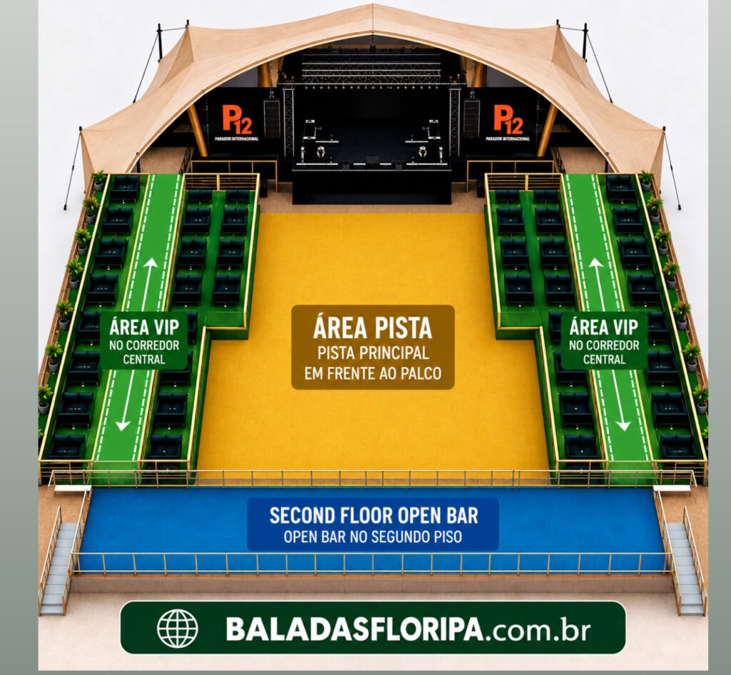 SIMONE MENDES em FLORIPA NO P12 JURERÊ | Ingressos com Desconto 3 mapa p12